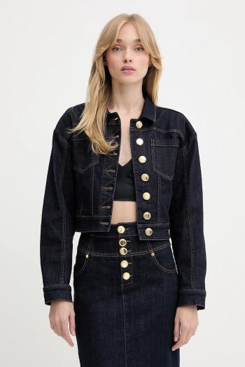 Rifľová bunda Marciano Guess KYLIE tmavomodrá farba, prechodná, oversize, 5YGN10 7347A