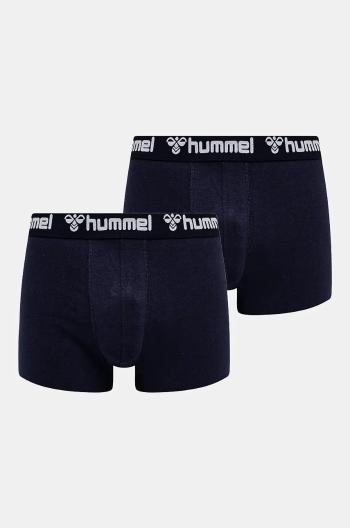 Boxerky Hummel 2-pak pánske, tmavomodrá farba, 224039