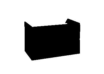 ArtDef Skrinka pod umývadlo MODUS BLACK D80 | 80 cm