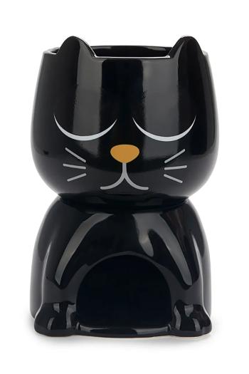 Ohrievač čokolády Balvi Wake Cat 400 ml čierna farba