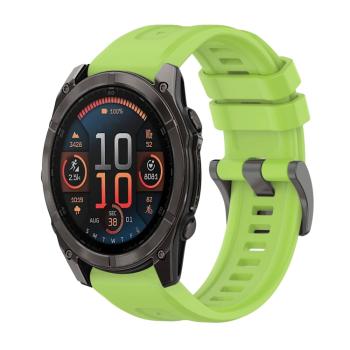 SILICONE Vymeniteľný remienok pre Garmin Fenix 8 51mm svetlozelený