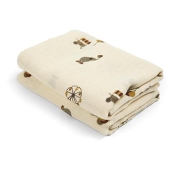 NUUROO Bao mušelínové plienky Creme/Circus, 2 ks (5715235010728)