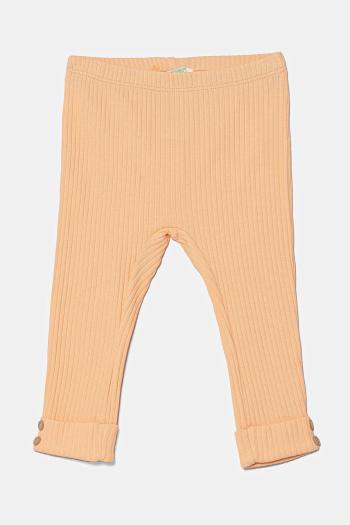 Legíny pre bábätká United Colors of Benetton oranžová farba, jednofarebné, 3F1AAF026