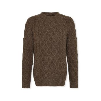 Barbour  Knit Stowford Cable - Olive  Svetre Hnedá