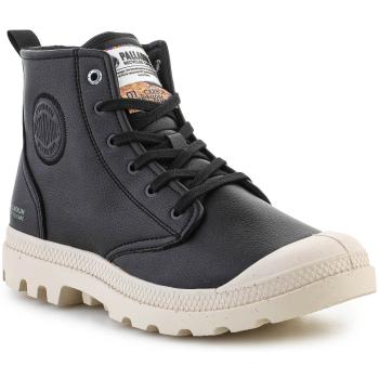 Palladium  Pampa Hi Re-Vegan Leather 74378-008-M Black  Členkové tenisky Čierna