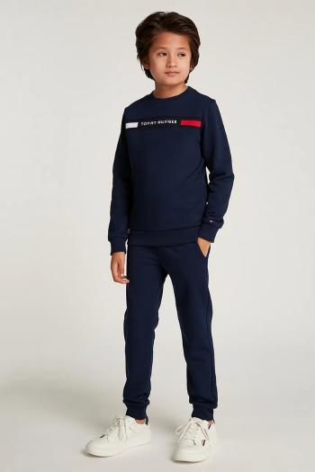 Detská tepláková súprava Tommy Hilfiger tmavomodrá farba, KB0KB09312