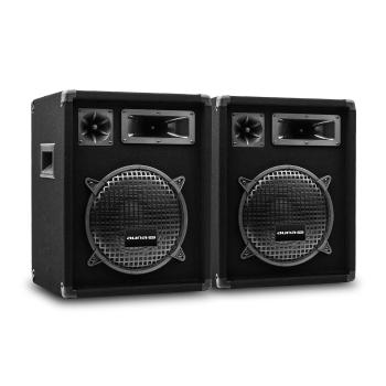 Auna Pro PW-1022 MKII, pereche de boxe PA pasive, subwoofer de 10 ", 200 W RMS / 400 W max.