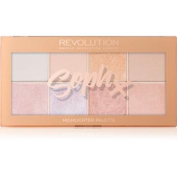 Makeup Revolution Soph X paleta rozjasňovačov 16 g