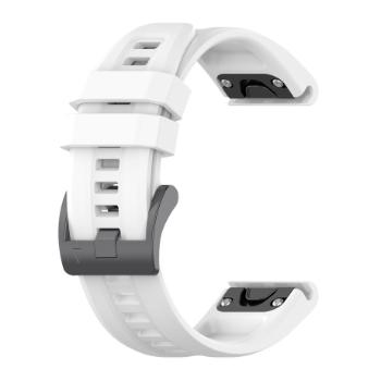 BStrap Silicone Carson remienok na Garmin Fenix 5 / 6 / 6 Pro / 7 / 8 / E 47mm, white