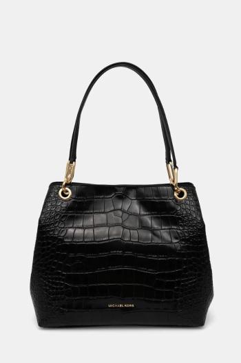 Kožená kabelka MICHAEL Michael Kors čierna farba, 30F4G8KE3E