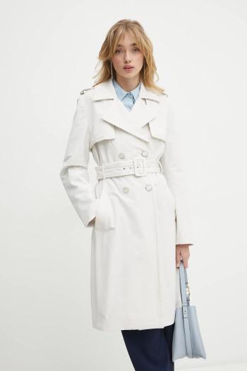 Trenčkot Guess dámsky, béžová farba, prechodný, W5RL14 WGWD2