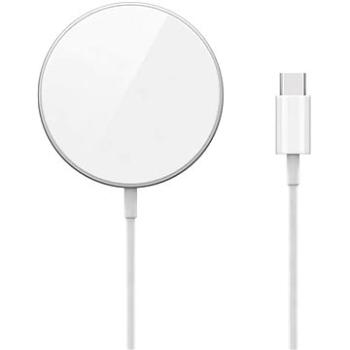 Epico bezdrôtová hliníková nabíjačka s podporou uchytenia MagSafe - strieborná (9915112100054)