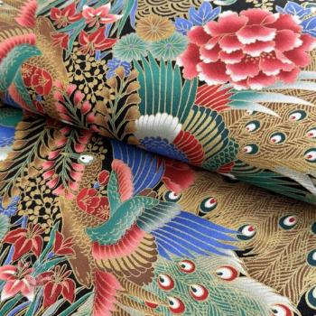 Bavlnená látka JAPAN Hoshi emeraude