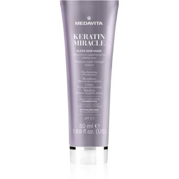 Medavita Keratin Miracle Sleek Hair Mask hydratačná vyhladzujúca maska 50 ml