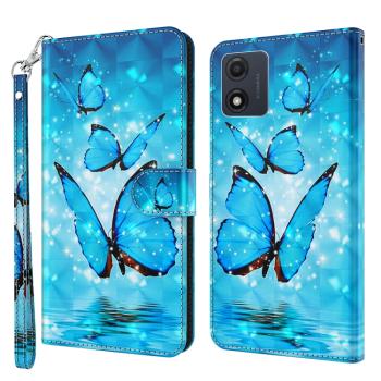 ART Peňaženkový kryt pre Motorola Moto E13 BLUE BUTTERFLIES