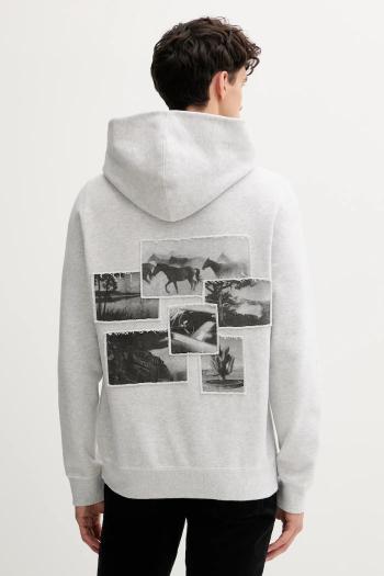 Mikina ZADIG&VOLTAIRE šedá farba, s kapucňou, jednofarebná, JMSS01307