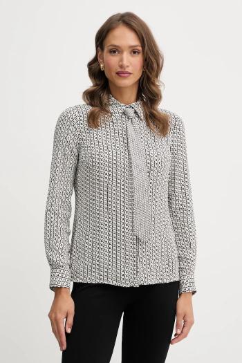Košeľa Elisabetta Franchi béžová farba, regular, s klasickým golierom, CA10956E2