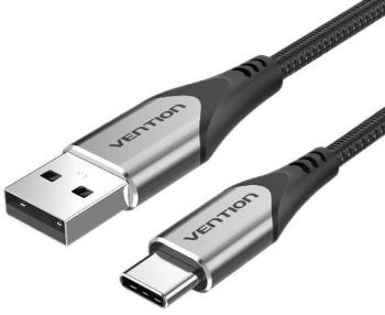 Adatkábel Vention Type-C (USB-C) to USB 2.0 Cable 3A Gray 1m Aluminum Alloy Type