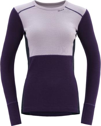 Devold Lauparen Merino 190 Shirt Woman Orchid/Lilac/Ink M Termoprádlo