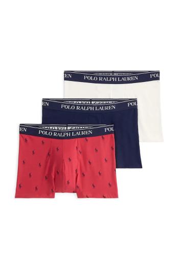 Boxerky Polo Ralph Lauren 3-pak červená farba, 714830299