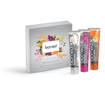 BIOMED dámska darčeková súprava Superwhite, Sensitive, Citrus Fresh 3× 100 g (7640168937133)