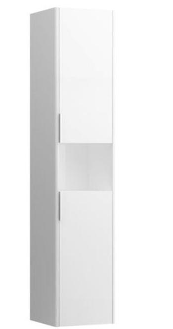 Kúpeľňová skrinka vysoká Laufen Base 35x33,5x162 cm biela lesk H4026911102611