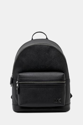 Kožený ruksak Michael Kors pánsky, čierna farba, veľký, jednofarebný, 33S5TEDM2L