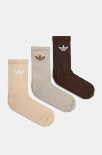 Ponožky adidas Originals 6-pak béžová farba, IX5274