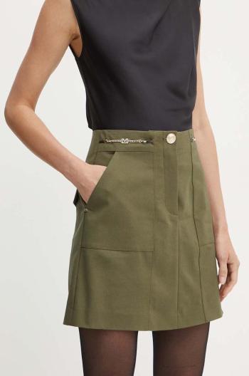 Sukňa Marciano Guess ALICE zelená farba, mini, rovný strih, 4YGD07 7124A