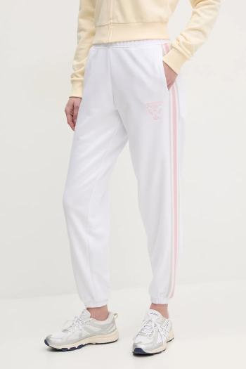 Tepláky Guess YARROW dámske, biela farba, s potlačou, V5GB15 KCRT1