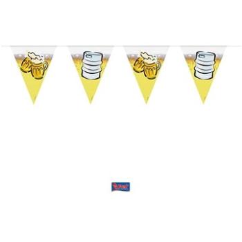 Girlanda vlajky pvc beer party 10 m – oktoberfest/pivo (8714572054065)