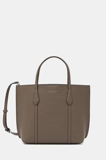 Kožená kabelka Tory Burch Perry hnedá farba, 174234-250
