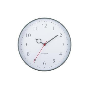 Karlsson 5992GR dizajnové nástenné hodiny zelená, pr. 30 cm