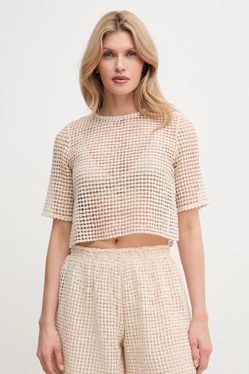 Tričko MAX&Co. dámske, béžová farba, 2516941064200