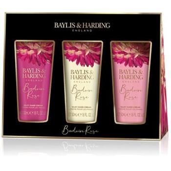 BAYLIS & HARDING Sada 3 krémov na ruky – Tajomná ruža (017854110427)