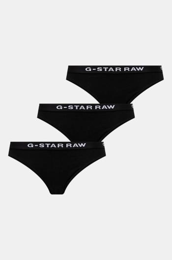 Nohavičky G-Star Raw 3-pak čierna farba, D23775-D516