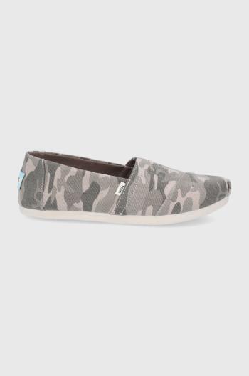 Espadrilky Toms Alpargata šedá farba