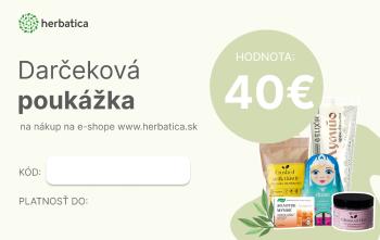 Darčeková poukážka Herbatica v hodnote 40€