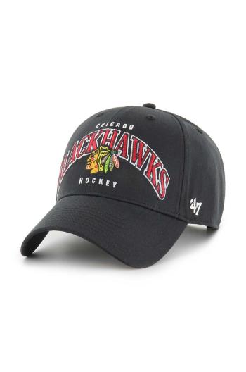 Šiltovka 47 brand NHL Chicago Blackhawks čierna farba, s nášivkou, H-BRDFL04CTP-BK