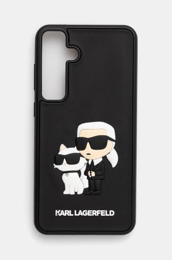 Puzdro na mobil Karl Lagerfeld S24+ S926 čierna farba, KLHCS24M3DRKCNK