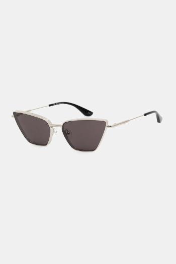 Slnečné okuliare Alexander McQueen dámske, strieborná farba, AM0501S