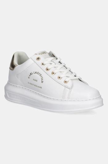 Kožené tenisky Karl Lagerfeld KAPRI biela farba, KL62538K