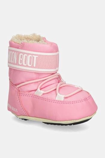 Detské snehule Moon Boot CRIB NYLON ružová farba, 80D3401020