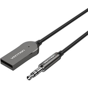 Vention USB Car Bluetooth 5.0 Audio Receiver With Coiled Cable 1.5M Gray Zinc Alloy Type (NAGHG)