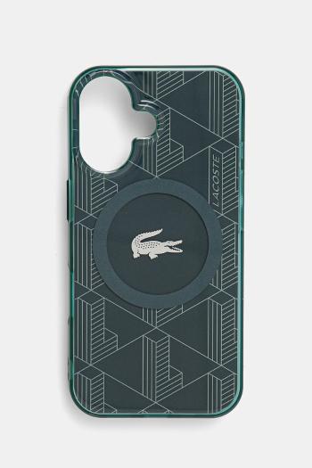 Puzdro na mobil Lacoste iPhone 16 6.1 zelená farba, LCHMP16SUBSE