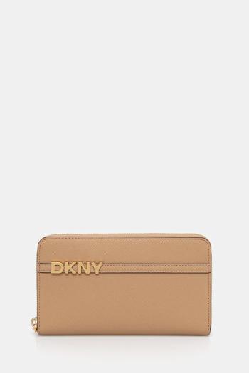 Kožená peňaženka Dkny zelená farba, R521KM28