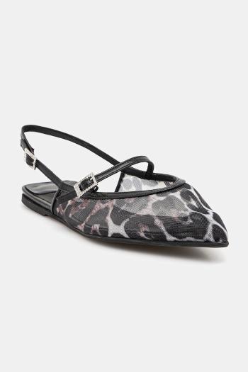 Baleríny Le Silla Chanel Morgana čierna farba, s otvorenou pätou, 9041D020MTPPNEM763