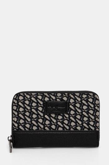 Peňaženka Pepe Jeans JACQUARD WALLET dámska, čierna farba, PL070261