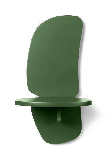 Závesná polica ferm LIVING Pilu 40 cm zelená farba