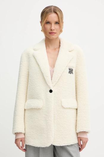 Kabát Ermanno Scervino béžová farba, 57TD018E96